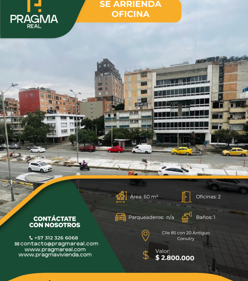 OFICINA EN ARRIENDO BOGOTA