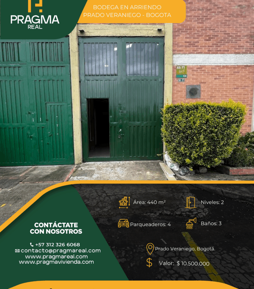 Bodegas en arriendo prado veraniego Bogota